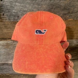 Orange, like new, Vineyard Vines Classic Logo Baseball hat